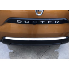 Накладка на задній бампер Carmos V1 (нерж) для Renault Duster 2018-2024 рр