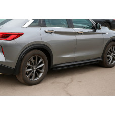 Бокові пороги (2 шт) для Infiniti QX50 2018- рр