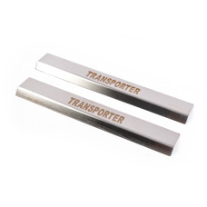 Накладки на карниз VIP (2 шт. нерж) Transporter для Volkswagen T6 2015-2024 рр