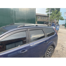 Алюмінієві рейлінги (Caravan хром) для Ford Focus II 2005-2008 рр