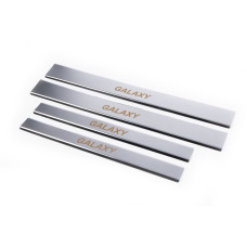 Накладки на пороги Carmos (4 шт нерж) для Ford Galaxy 1995-2006 рр