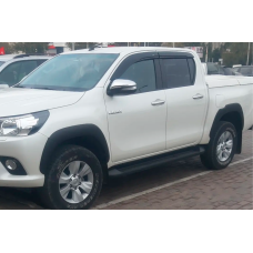 Ветровики на окна (4 шт, HIC) для Toyota Hilux 2015- гг