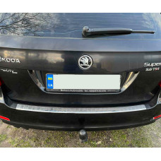 Накладка на задній бампер Carmos V1 (SW нерж) для Skoda Superb 2009-2015 рр