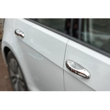 Накладки на ручки (4 шт нерж) Carmos - Турецька сталь для Volkswagen Golf 7/E-Golf 2012-2020 рр