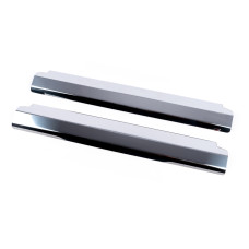 Накладки на пластикові пороги (2 шт. нерж.) для Nissan Qashqai 2014-2021 рр