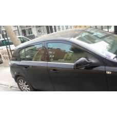 Зовнішня окантовка стекол (нерж) SW Carmos - Турецька сталь для Opel Astra H 2004-2013 рр