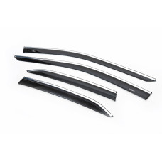 Вітровики з хром молдингом SD (4 шт HIC) для Toyota Camry 2017-2023 рр