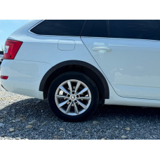 Накладки на арки SW 2013-2016 (4 шт. чорні ABS) для Skoda Octavia III A7 рр