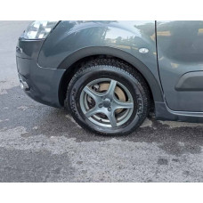 Накладки на арки (4 шт чорні) XTR 2 бокові двері пластик для Peugeot Partner Tepee 2008-2018 рр