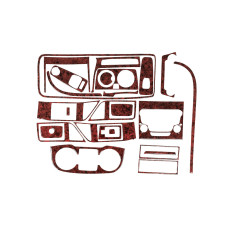 Накладки на панель (2014-2026) Дерево для Citroen Jumper рр