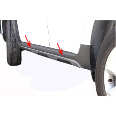 Накладки на дверній молдинг (6 шт нерж) OmsaLine - Італійська нержавійка для Renault Duster 2018-2024 рр