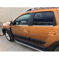 Нижня окантовка вікон (4 шт нерж) OmsaLine - Італійська нержавійка для Renault Duster 2018-2024 рр