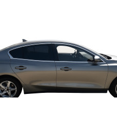Верхня окантовка стекол OmsaLine HB SD (4 шт нерж.) для Ford Focus IV 2018- рр