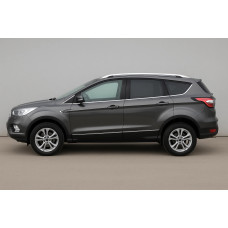 Нижні молдинги стекол OmsaLine (10 шт нерж) для Ford Kuga/Escape 2013-2019 рр