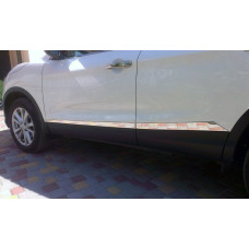 Молдинг дверний OmsaLine (4 шт нерж.) Хром для Nissan Qashqai 2014-2021 рр