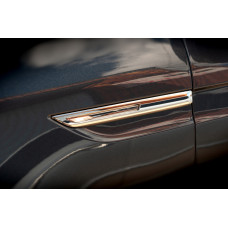 Накладки покажчика повороту 2016-2020 (2 шт. нерж) для Renault Megane IV рр