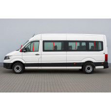 Нижні молдинги скла довга база (10 шт нерж.) для Volkswagen Crafter 2016- рр