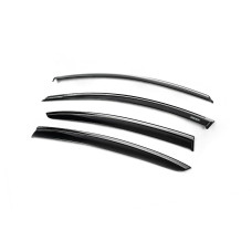 Вітровики з хромованим молдингом SD (4 шт Niken) для Renault Megane IV 2016-2025 рр