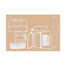 Накладки на панель (Meric Туреччина) Алюміній для Skoda Octavia II A5 2010-2013 рр