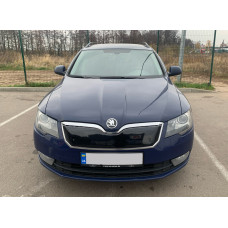 Зимова накладка на решітку (Верхня 2013-2015) Матова для Skoda Superb рр