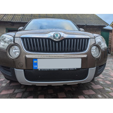 Зимова накладка на решітку (нижня 2009-2013) Матова для Skoda Yeti рр
