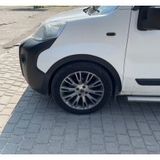 Накладки на арки (4 шт чорні) 2 двері Металеві для Citroen Nemo 2007-2017 рр