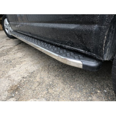 Бокові пороги BlackLine (2 шт алюміній) Довга база для Volkswagen T5 Caravelle 2004-2010 рр