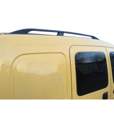 Рейлінги Чорні Максі база Пластикові ніжки для Renault Kangoo 1998-2008 рр