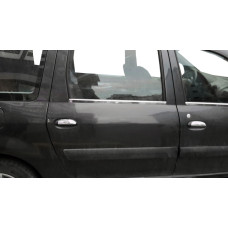 Накладки на ручки (4 шт. нерж.) Carmos - Турецька сталь для Lada Largus 2012- рр