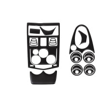 Накладки на панель (варіант 2) Чорний колір для Lada Largus 2012- рр