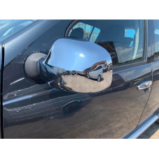 Накладки на дзеркала (2 шт) Полірована нержавіюча сталь для Lada Largus 2012- рр