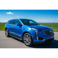 Бокові пороги Maya Blue (2 шт. алюміній) для Cadillac XT5 2016- рр