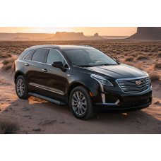 Бокові пороги New Vision Black (2 шт. алюміній) для Cadillac XT5 2016- рр