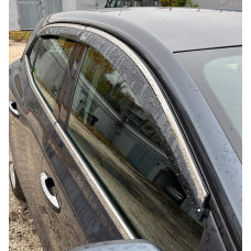 Вітровики з хромованим молдингом HB (4 шт Niken) для Renault Megane IV 2016-2025 рр
