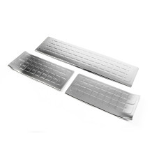 Накладки на внутрішні пороги OmsaLine (нерж.) 3 штуки для Peugeot Traveller 2017- рр