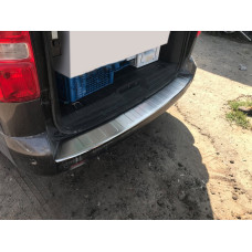 Накладка на задній бампер OmsaLine (нерж) Коротка/Середня бази для Citroen Jumpy/Dispatch 2017- рр