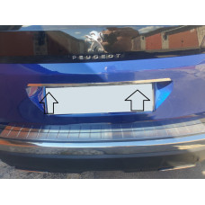 Планка над номером (нерж) для Peugeot 3008 2016-2023 рр