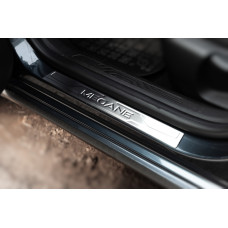 Накладки на пороги OmsaLine (4 шт нерж) для Renault Megane IV 2016-2025 рр