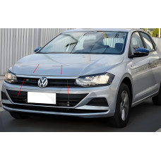 Накладка на решітку (верхня нерж) для Volkswagen Polo 2017- рр