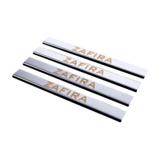 Накладки на пороги Carmos V1 (4 шт нерж.) для Opel Zafira A 1998-2005 рр