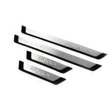 Накладки на пороги OmsaLine (4 шт нерж) для Opel Mokka 2012-2021 рр