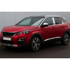 Накладки на дверні стійки (нерж) для Peugeot 3008 2016-2023 рр