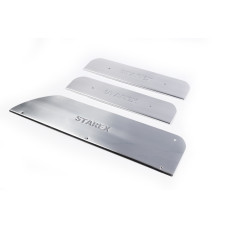 Накладки на пороги Carmos (3 шт нерж) для Hyundai H200 H1 Starex 1998-2007 рр