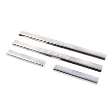 Накладки на пороги Carmos V1 (4 шт нерж) для Seat Leon 2013-2020 рр