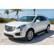 Бокові пороги New Vision Grey (2 шт. алюміній) для Cadillac XT5 2016- рр