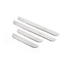 Накладки на пороги OmsaLine (4 шт нерж) для Toyota Rav 4 2006-2013 рр