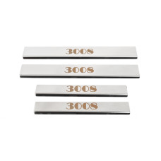 Накладки на пороги (Carmos 4 шт сталь) для Peugeot 3008 2016-2023 рр