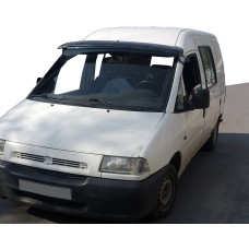 Козирьок на лобове скло (чорний глянець 5мм) для Fiat Scudo 1996-2007 рр