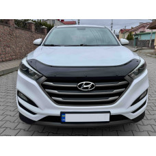 Дефлектор капоту (EuroCap) для Hyundai Tucson TL 2016-2021 рр