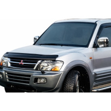 Дефлектор капоту (EuroCap) для Mitsubishi Pajero Wagon III 1999-2006 рр